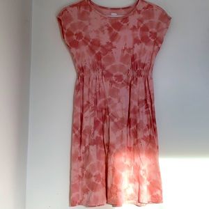 Pink tie dye old navy girls size xL cinched at waist